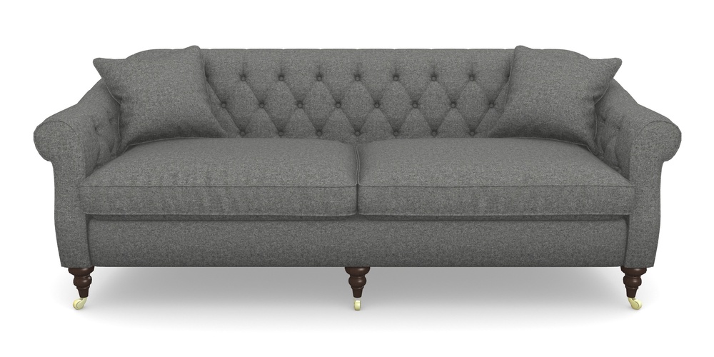 Product photograph of Abbotsbury 4 Seater Sofa In House Wool - Nickel from Sofas and Stuff Limited