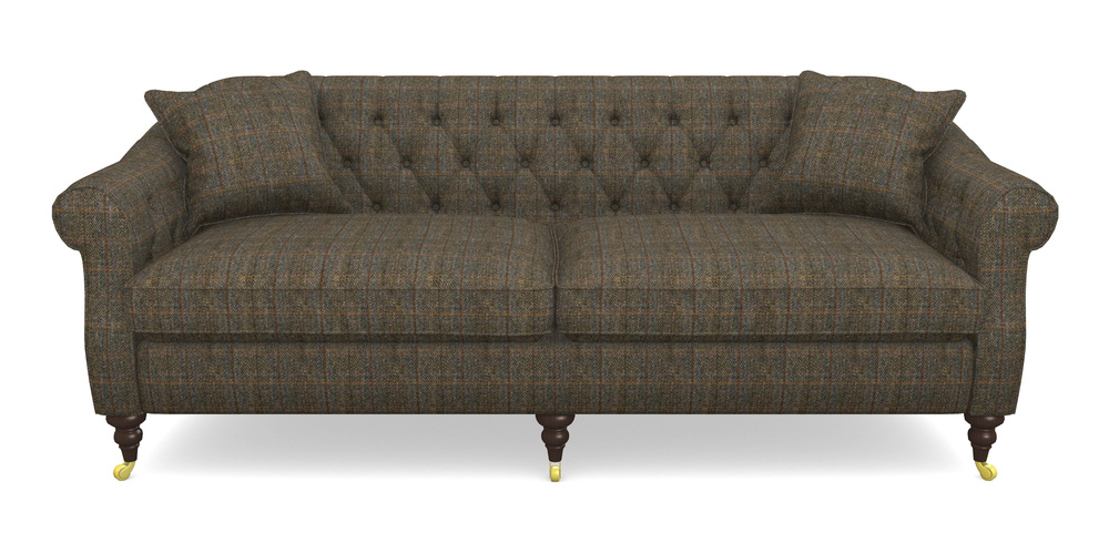 Product photograph of Abbotsbury 4 Seater Sofa In Harris Tweed House - Harris Tweed House Blue from Sofas and Stuff Limited