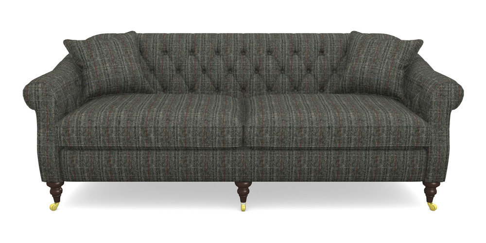 Product photograph of Abbotsbury 4 Seater Sofa In Harris Tweed House - Harris Tweed House Grey from Sofas and Stuff Limited