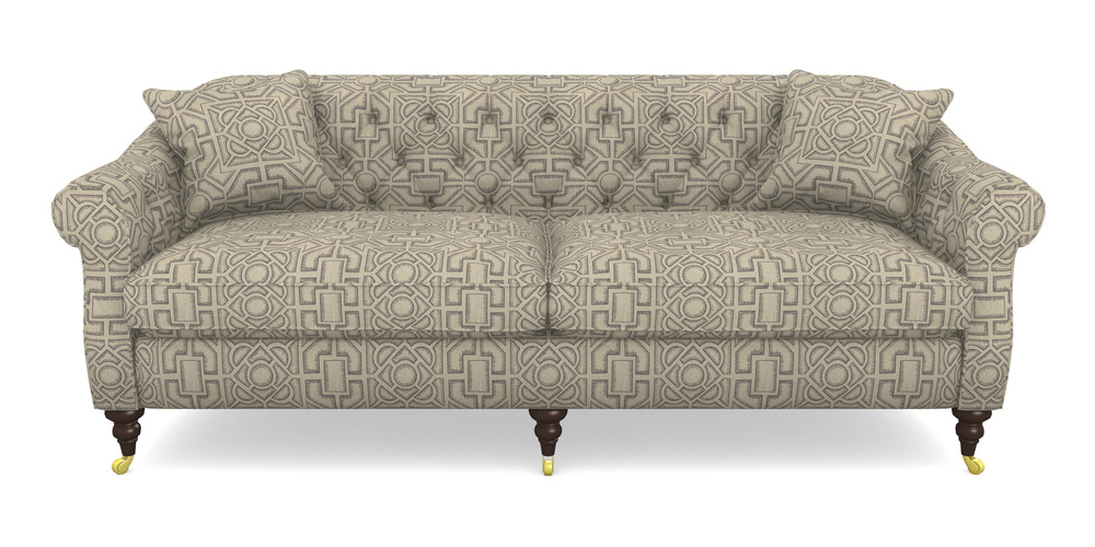Product photograph of Abbotsbury 4 Seater Sofa In Rhs Collection - Large Knot Garden Linen - Grey from Sofas and Stuff Limited