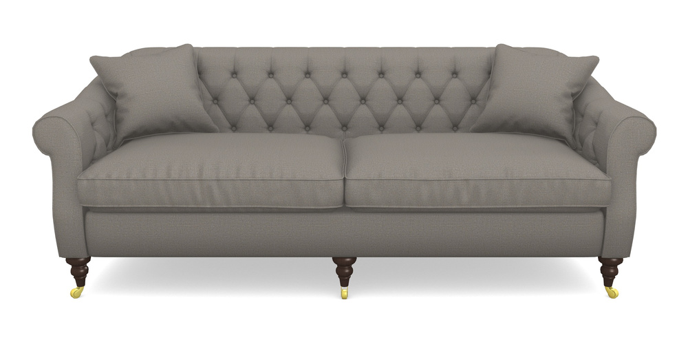 Product photograph of Abbotsbury 4 Seater Sofa In Plain Linen Cotton - Purple Haze from Sofas and Stuff Limited