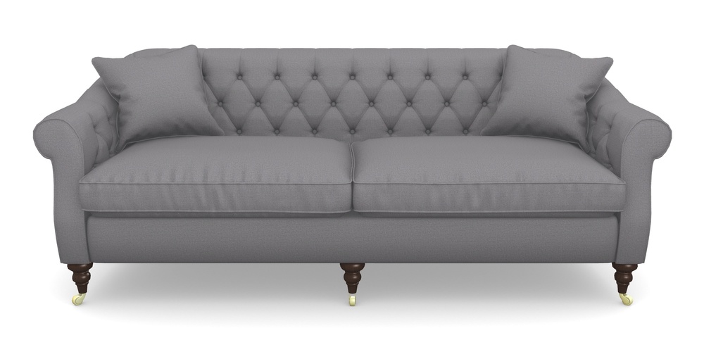 Product photograph of Abbotsbury 4 Seater Sofa In Plain Linen Cotton - Thor from Sofas and Stuff Limited