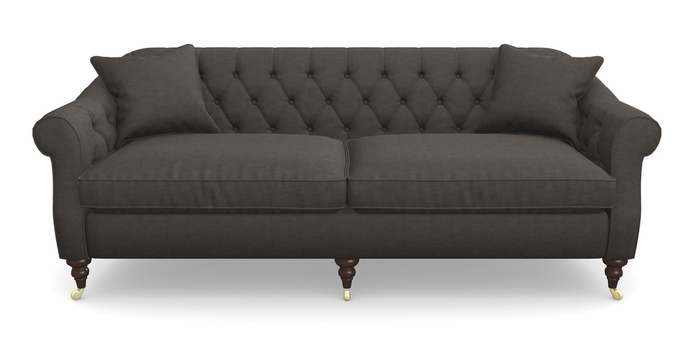 Product photograph of Abbotsbury 4 Seater Sofa In Super Soft Velvet - Mocha from Sofas and Stuff Limited
