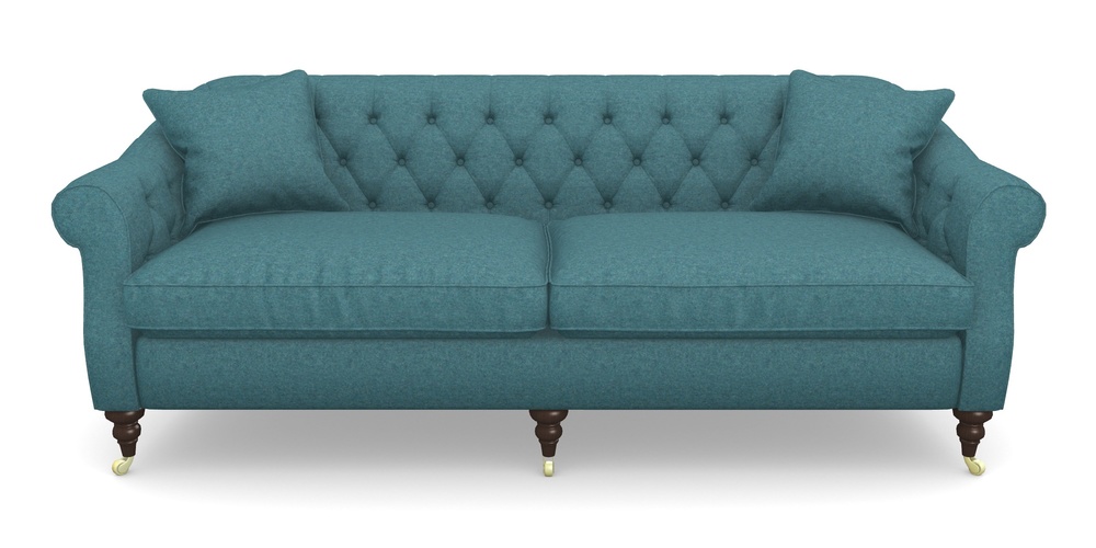 Product photograph of Abbotsbury 4 Seater Sofa In Soft Wool - Cerulean from Sofas and Stuff Limited