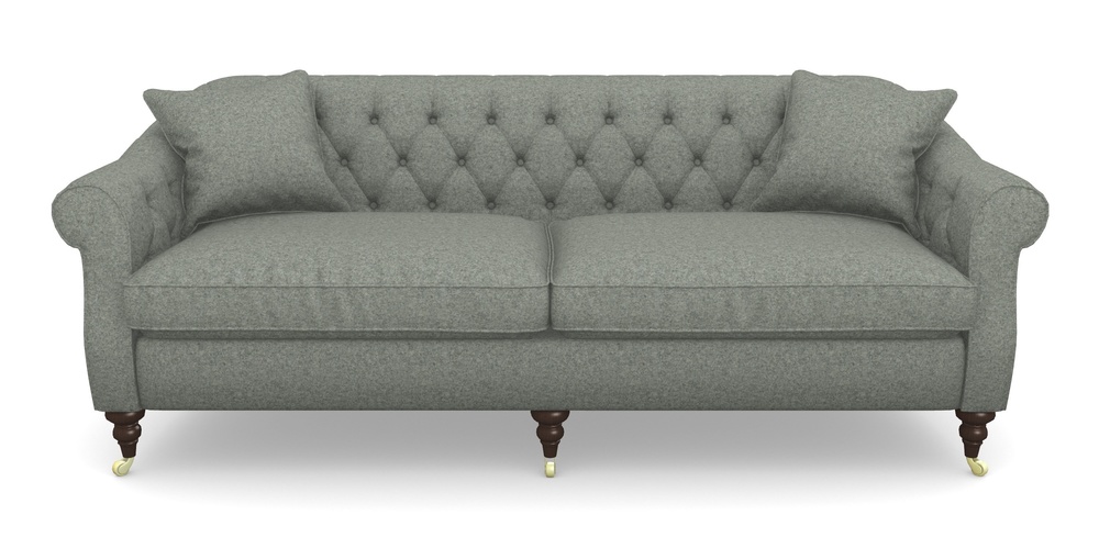 Product photograph of Abbotsbury 4 Seater Sofa In Soft Wool - Wolf from Sofas and Stuff Limited