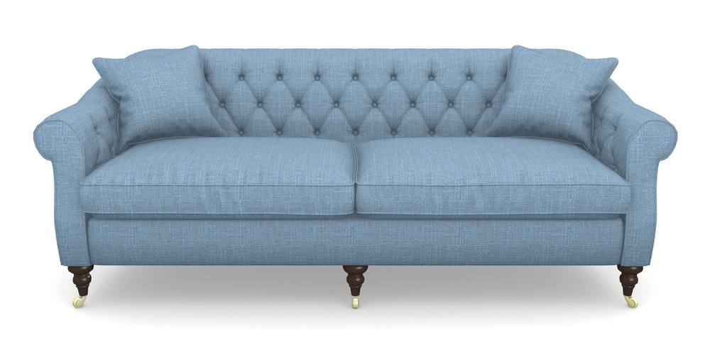 Product photograph of Abbotsbury 4 Seater Sofa In Tough As Houses - Cornflower Blue from Sofas and Stuff Limited