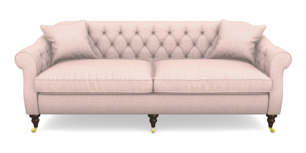 Product photograph of Abbotsbury 4 Seater Sofa In Tough As Houses - Deep Pink from Sofas and Stuff Limited