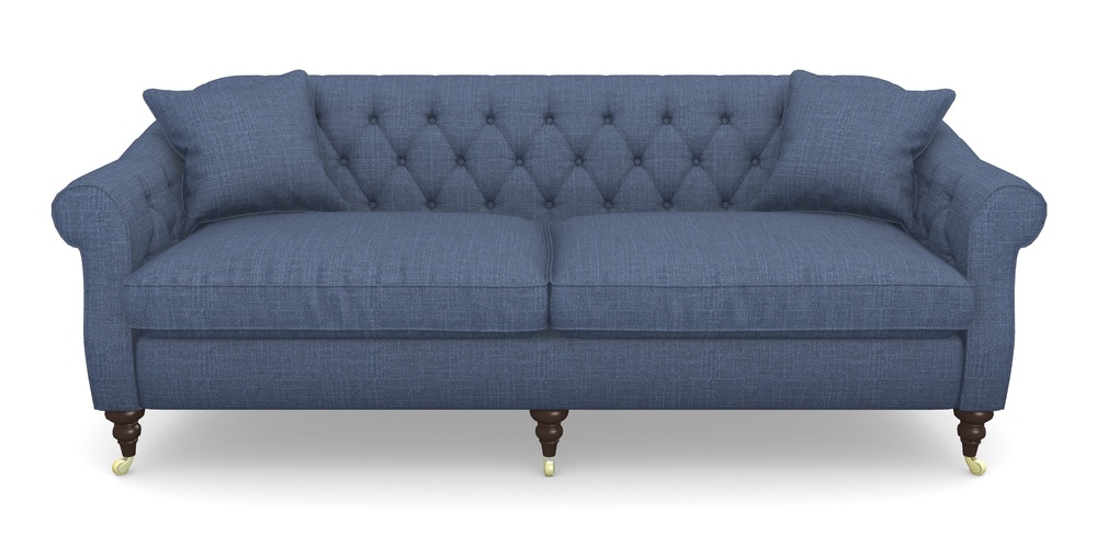 Product photograph of Abbotsbury 4 Seater Sofa In Tough As Houses - Indigo from Sofas and Stuff Limited