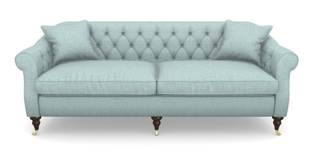 Product photograph of Abbotsbury 4 Seater Sofa In Tough As Houses - Soft Teal from Sofas and Stuff Limited