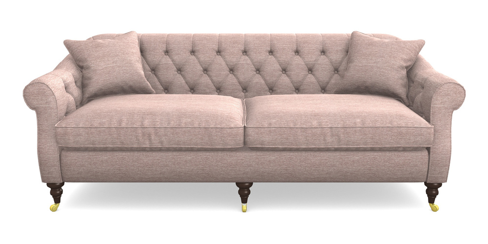 Product photograph of Abbotsbury 4 Seater Sofa In Textured Velvet - Wisteria from Sofas and Stuff Limited