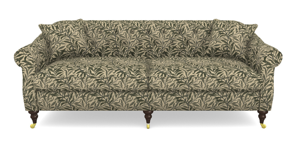 Product photograph of Abbotsbury 4 Seater Sofa In V A Drawn From Nature - Willow Bough Large - Dark Green from Sofas and Stuff Limited