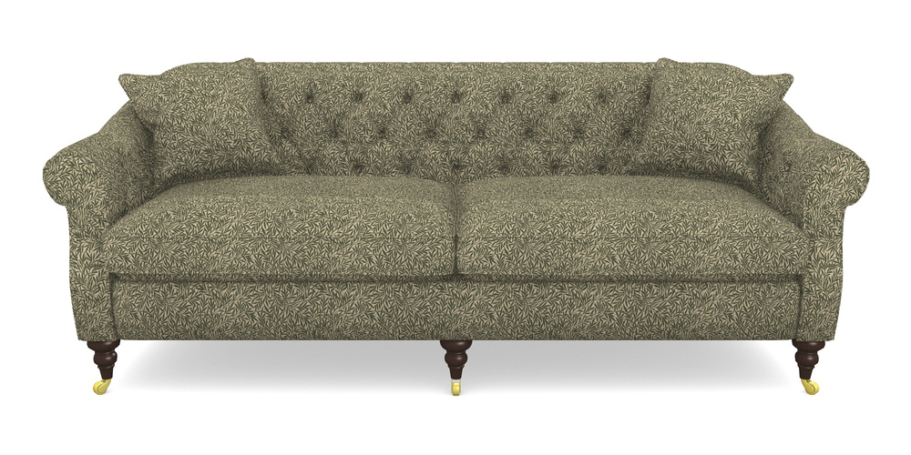 Product photograph of Abbotsbury 4 Seater Sofa In V A Drawn From Nature Collection - Willow - Dark Green from Sofas and Stuff Limited