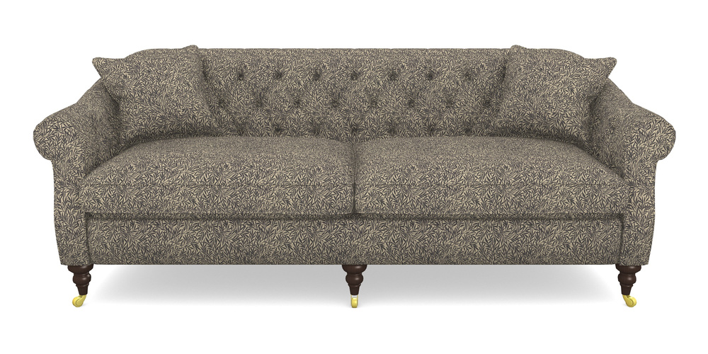 Product photograph of Abbotsbury 4 Seater Sofa In V A Drawn From Nature Collection - Willow - Navy from Sofas and Stuff Limited