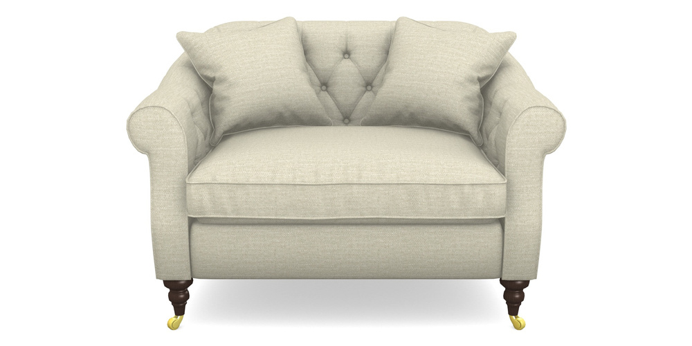 Product photograph of Abbotsbury Snuggler In Antwerp Linen - Natural from Sofas and Stuff Limited
