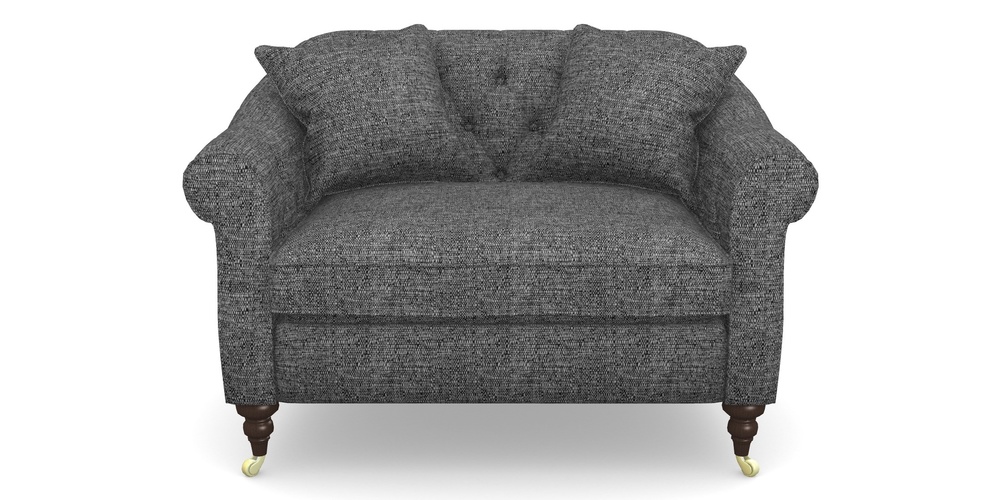 Product photograph of Abbotsbury Snuggler In Aqua Clean Hove - Charcoal from Sofas and Stuff Limited