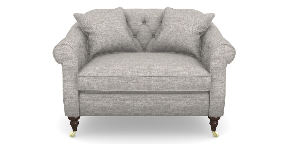 Product photograph of Abbotsbury Snuggler In Aqua Clean Hove - Grey from Sofas and Stuff Limited