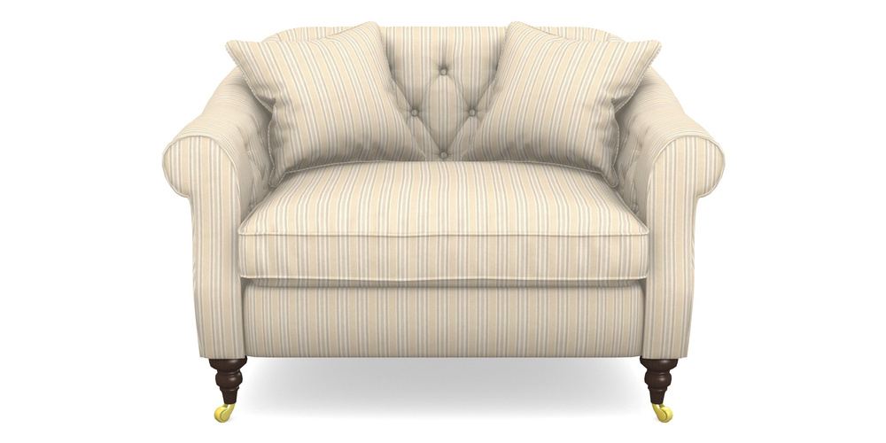 Product photograph of Abbotsbury Snuggler In Cloth 22 - Racing Stripes Ayr - Dove from Sofas and Stuff Limited