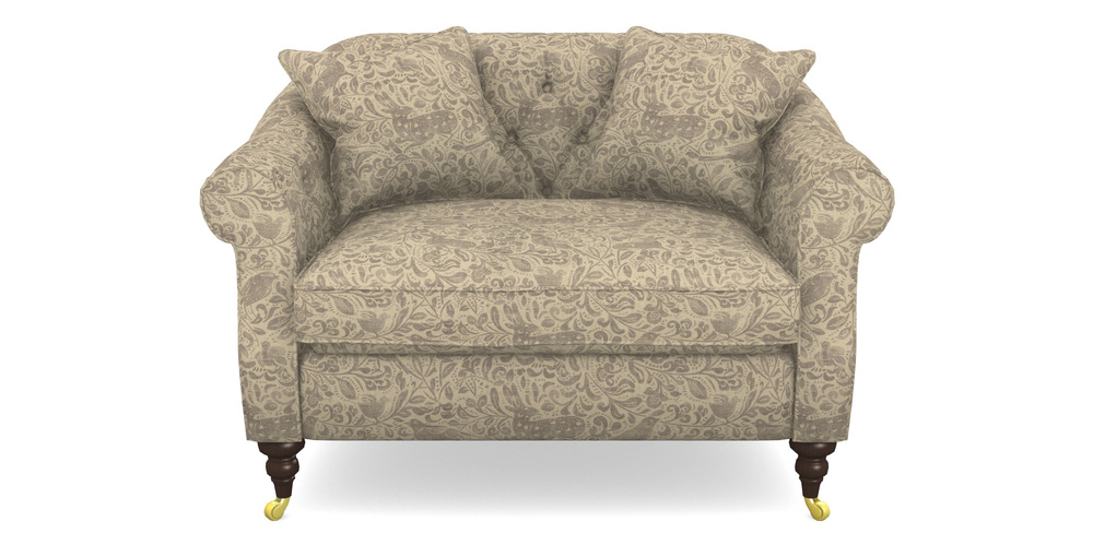 Product photograph of Abbotsbury Snuggler In V A Drawn From Nature - Bird And Rabbit - Grey from Sofas and Stuff Limited