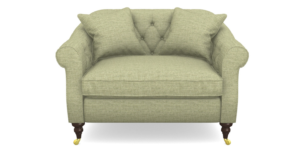 Product photograph of Abbotsbury Snuggler In Basket Weave - Sage from Sofas and Stuff Limited