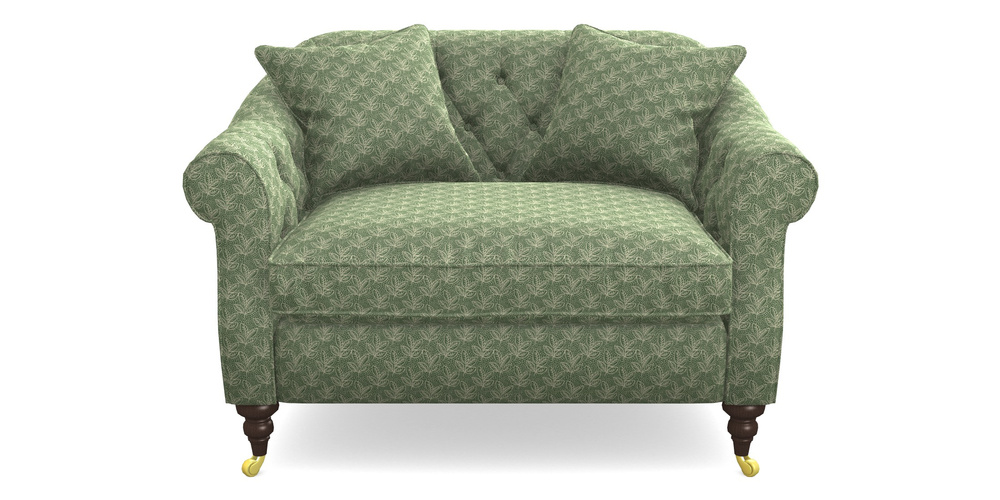 Product photograph of Abbotsbury Snuggler In Cloth 21 - Decorative Leaf - Forest from Sofas and Stuff Limited