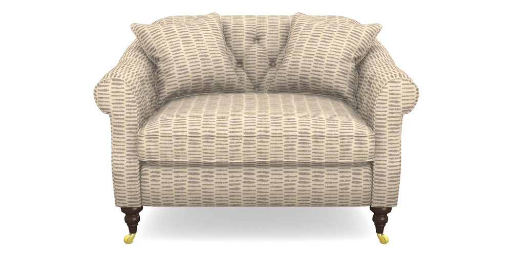 Product photograph of Abbotsbury Snuggler In Cloth 18 - Daub - Berry from Sofas and Stuff Limited