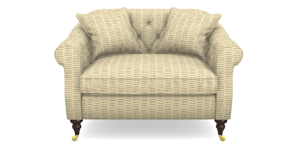 Product photograph of Abbotsbury Snuggler In Cloth 18 - Daub - Fennel from Sofas and Stuff Limited