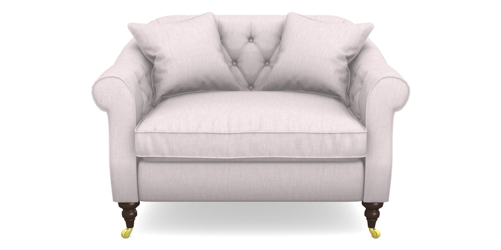 Product photograph of Abbotsbury Snuggler In Clever Cotton Mix - Blush from Sofas and Stuff Limited