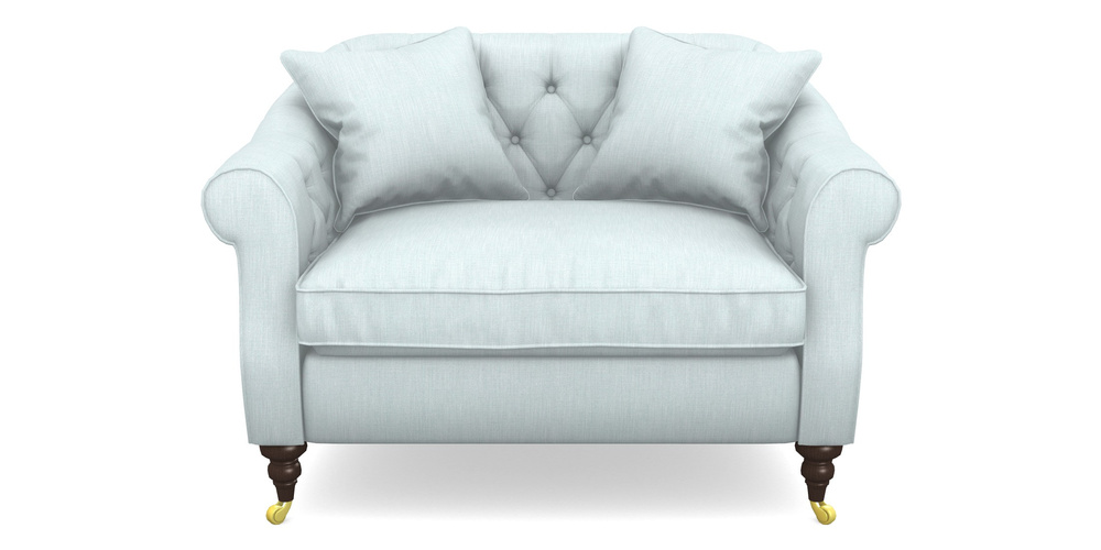 Product photograph of Abbotsbury Snuggler In Clever Cotton Mix - Mineral from Sofas and Stuff Limited