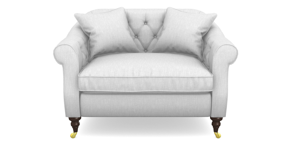 Product photograph of Abbotsbury Snuggler In Clever Cotton Mix - Regency Grey from Sofas and Stuff Limited