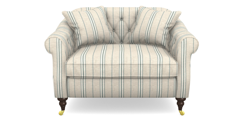 Product photograph of Abbotsbury Snuggler In Cloth 18 Stripes - Regimental - Basil from Sofas and Stuff Limited