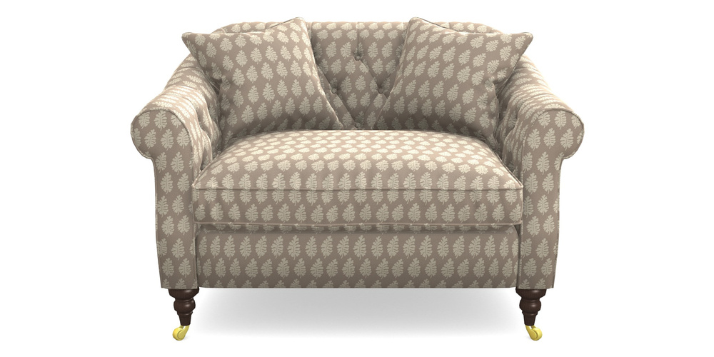 Product photograph of Abbotsbury Snuggler In Cloth 21 - Oak Leaf - Beech from Sofas and Stuff Limited