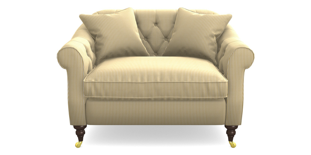 Product photograph of Abbotsbury Snuggler In Cloth 21 - Simple Stripe - Canary from Sofas and Stuff Limited