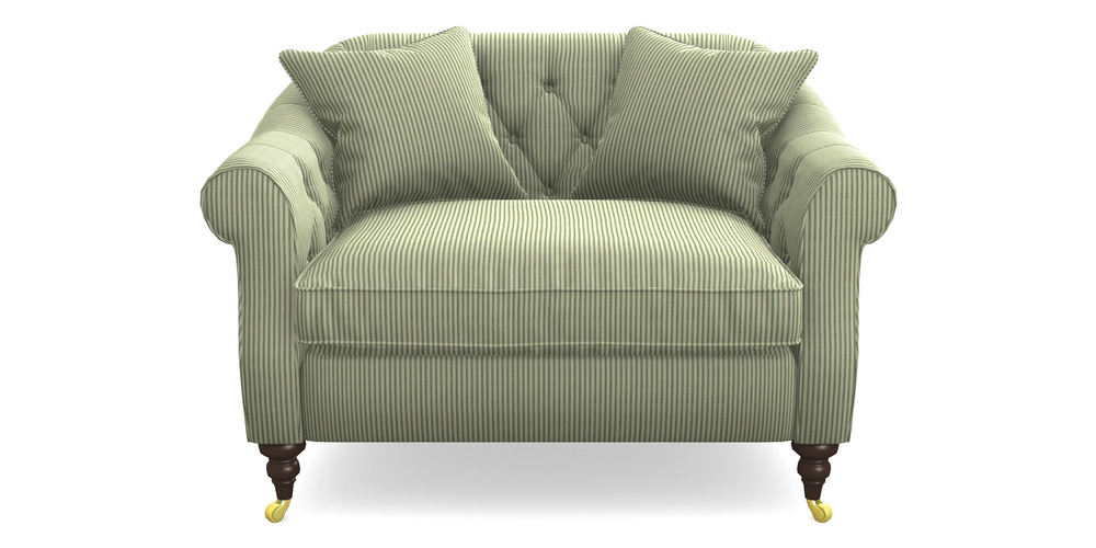 Product photograph of Abbotsbury Snuggler In Cloth 21 - Simple Stripe - Forest from Sofas and Stuff Limited