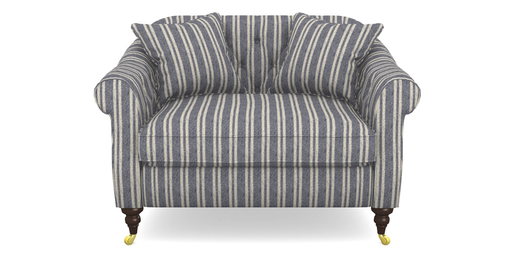 Product photograph of Abbotsbury Snuggler In Cloth 22 - Barcode - Deep Water from Sofas and Stuff Limited