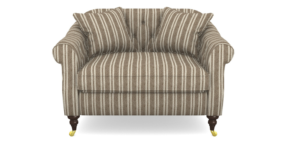Product photograph of Abbotsbury Snuggler In Cloth 22 - Barcode - Peat from Sofas and Stuff Limited