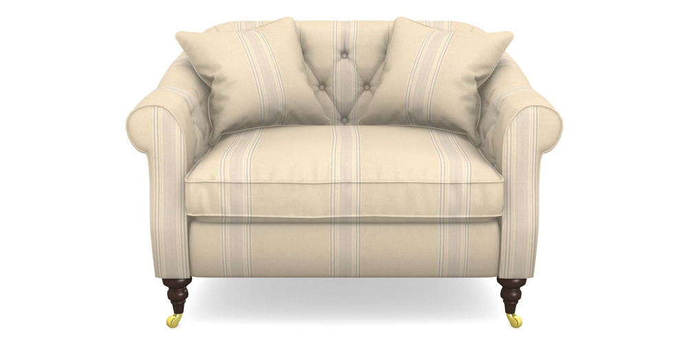 Product photograph of Abbotsbury Snuggler In Cloth 22 - Racing Stripes Cheltenham - Dove from Sofas and Stuff Limited