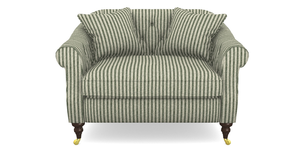 Product photograph of Abbotsbury Snuggler In Cloth 22 - Pinstripe - Courgette from Sofas and Stuff Limited