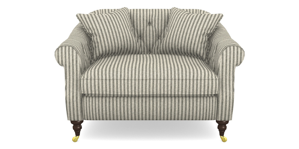 Product photograph of Abbotsbury Snuggler In Cloth 22 - Pinstripe - Seal from Sofas and Stuff Limited