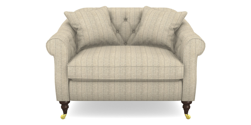Product photograph of Abbotsbury Snuggler In Cloth 20 - Design 1 - Natural Herringbone from Sofas and Stuff Limited