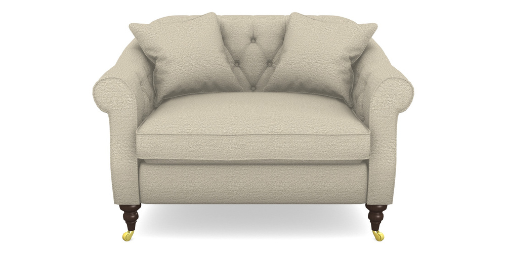 Product photograph of Abbotsbury Snuggler In Cloth 20 - Design 6 - Natural Linen from Sofas and Stuff Limited