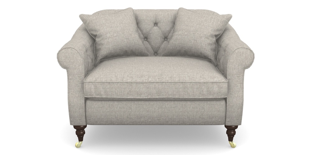 Product photograph of Abbotsbury Snuggler In Easy Clean Plain - Dove from Sofas and Stuff Limited