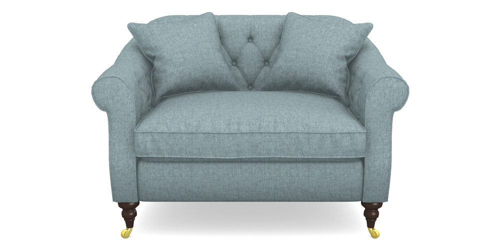 Product photograph of Abbotsbury Snuggler In Easy Clean Plain - Polar from Sofas and Stuff Limited
