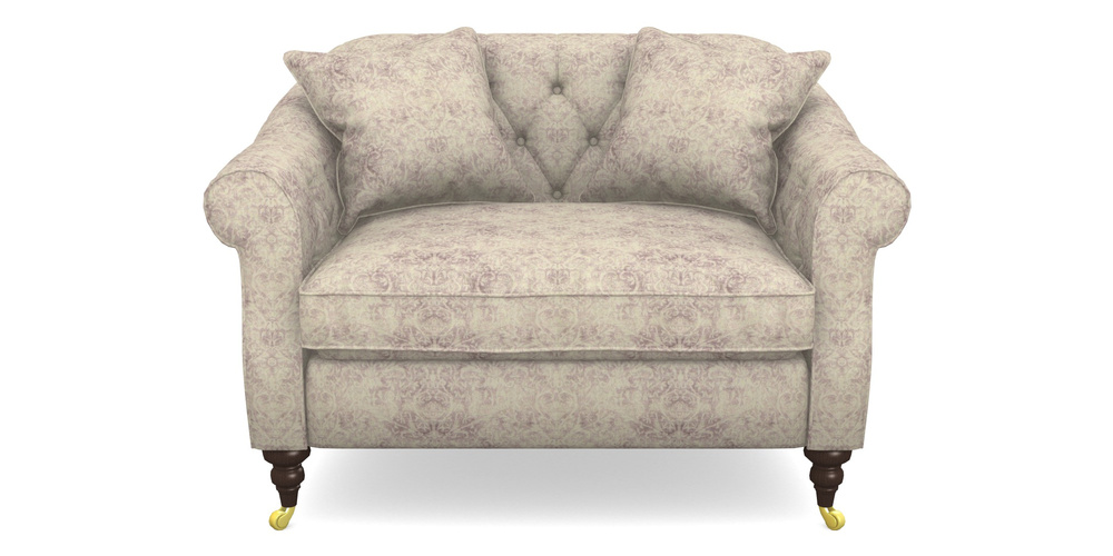 Product photograph of Abbotsbury Snuggler In Grace Linen - Grape from Sofas and Stuff Limited