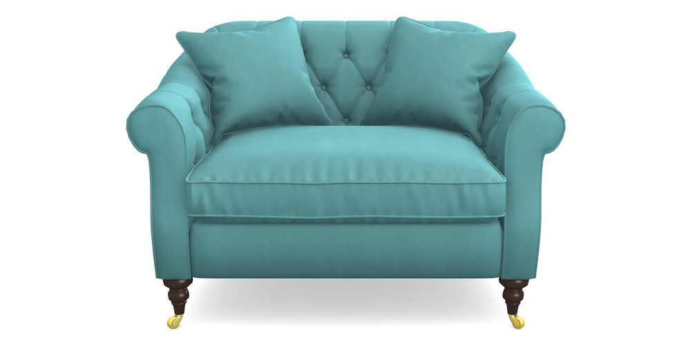 Product photograph of Abbotsbury Snuggler In House Clever Velvet - Duck Egg from Sofas and Stuff Limited