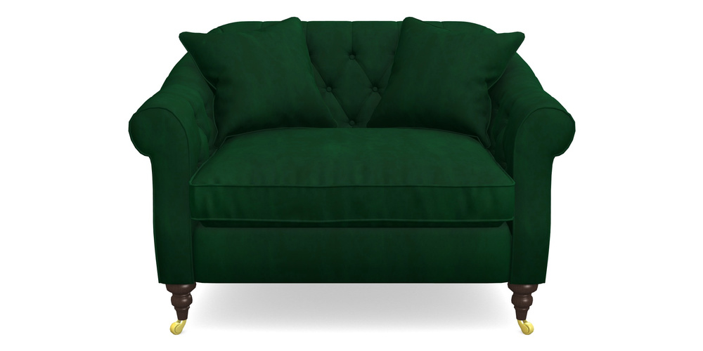 Product photograph of Abbotsbury Snuggler In House Clever Velvet - Fern from Sofas and Stuff Limited