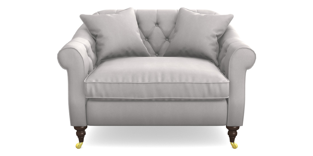 Product photograph of Abbotsbury Snuggler In House Clever Velvet - Mist from Sofas and Stuff Limited