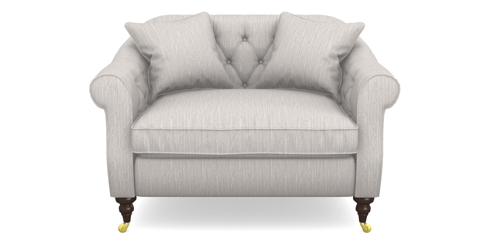 Product photograph of Abbotsbury Snuggler In Herringbone - Oyster from Sofas and Stuff Limited