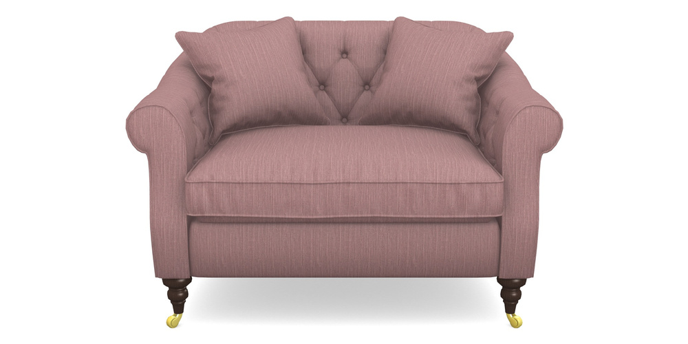 Product photograph of Abbotsbury Snuggler In Herringbone - Thistle from Sofas and Stuff Limited