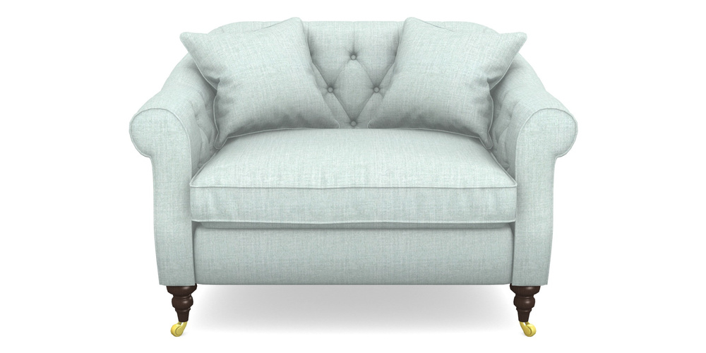 Product photograph of Abbotsbury Snuggler In House Plain - Aqua from Sofas and Stuff Limited