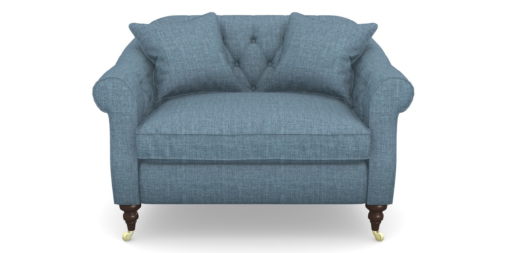 Product photograph of Abbotsbury Snuggler In House Plain - Cobalt from Sofas and Stuff Limited